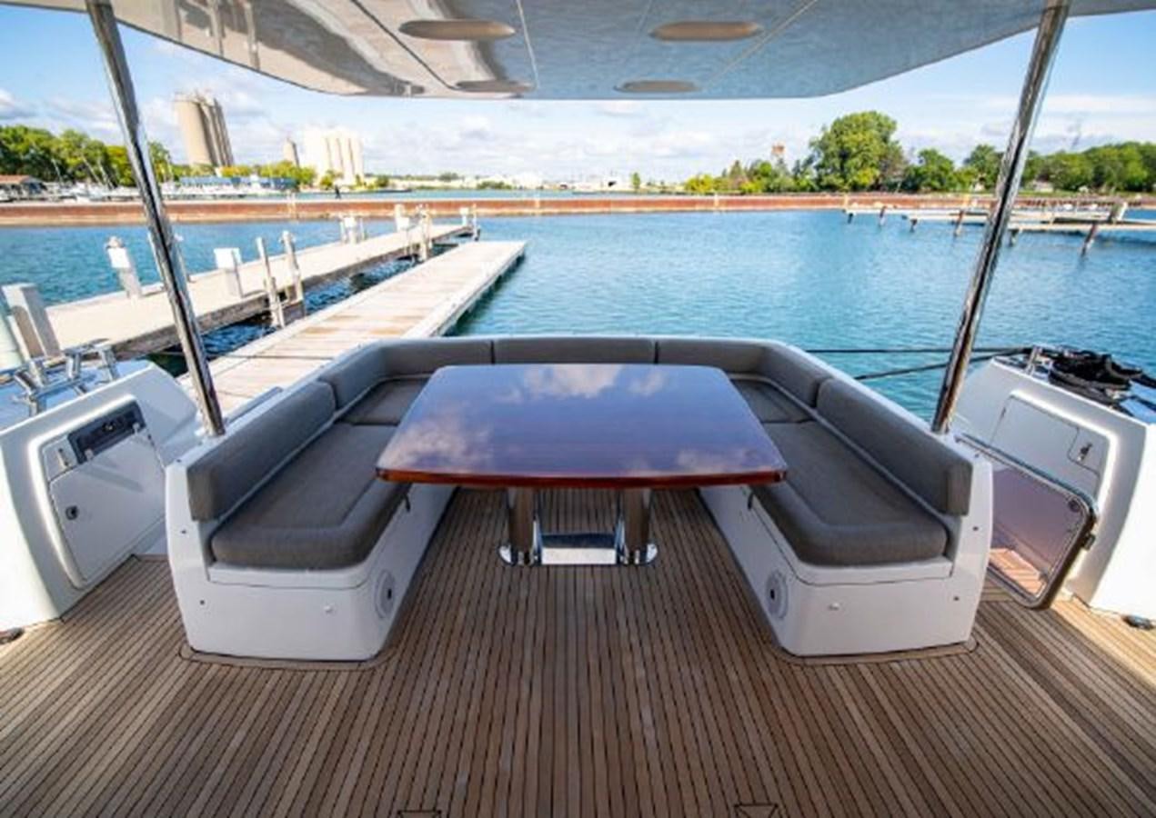 a boat on a deck aboard 2016 AZIMUT MAGELLANO 66 Yacht for Sale