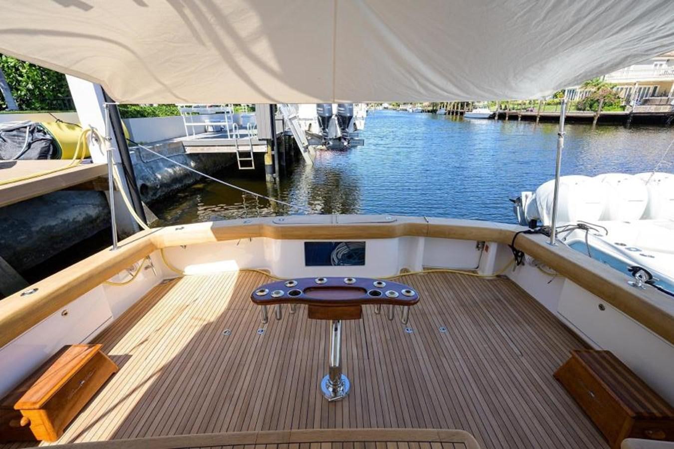 a boat on the water aboard ENCLOSED BRIDGE Yacht for Sale