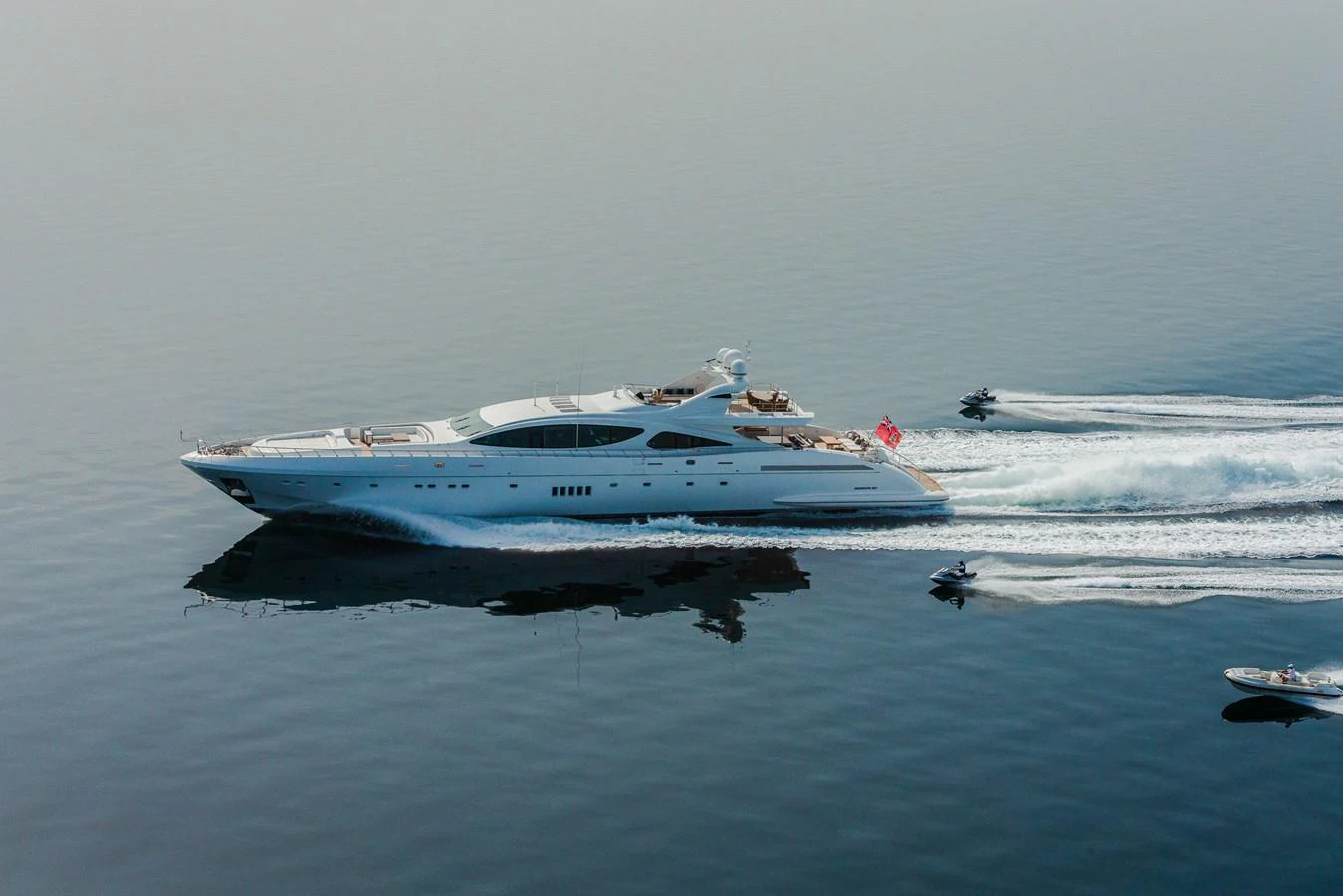 a boat on the water aboard SAMHAN Yacht for Sale