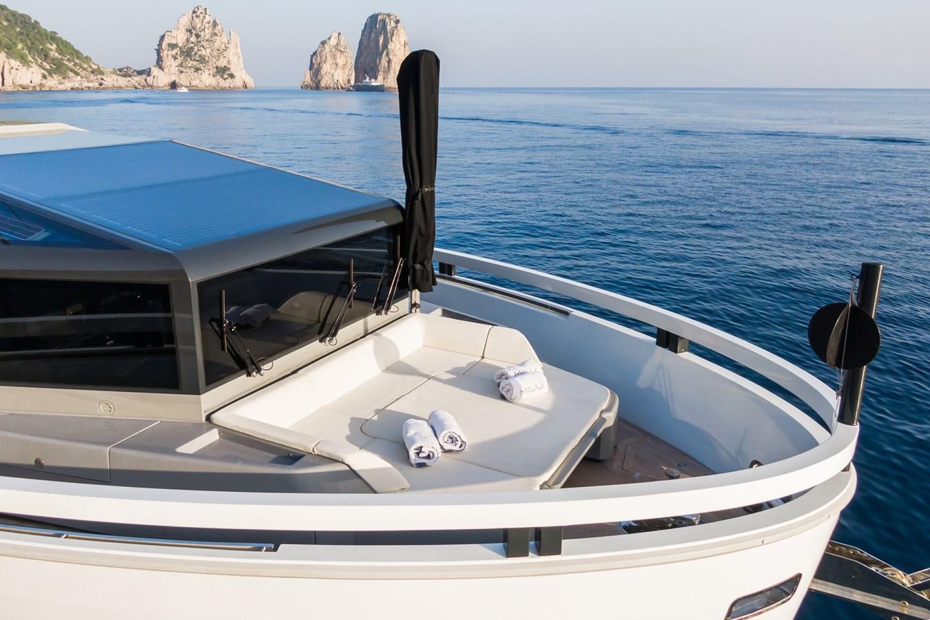 a boat on the water aboard MILU' Yacht for Sale