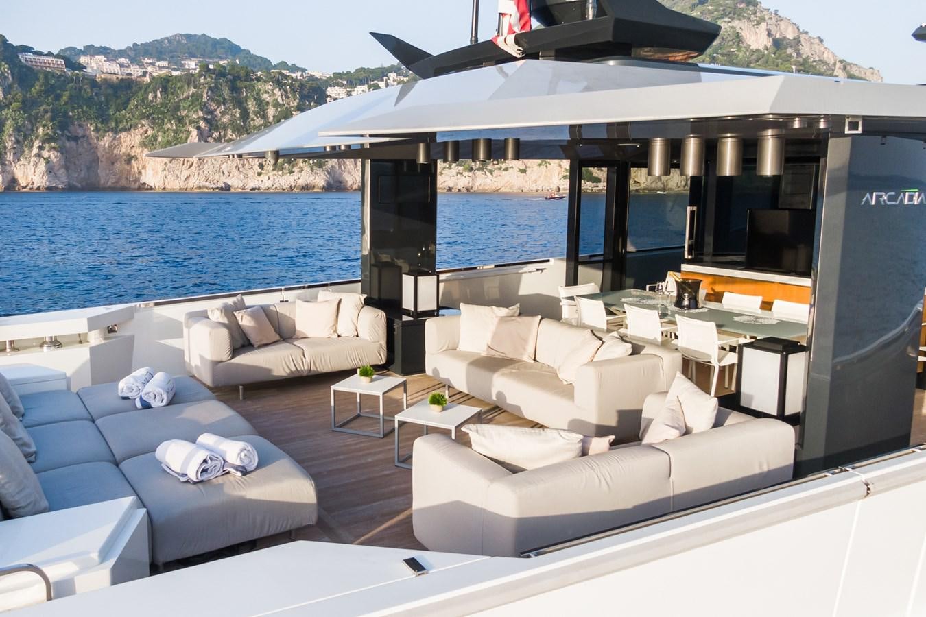 a boat on the water aboard MILU' Yacht for Sale