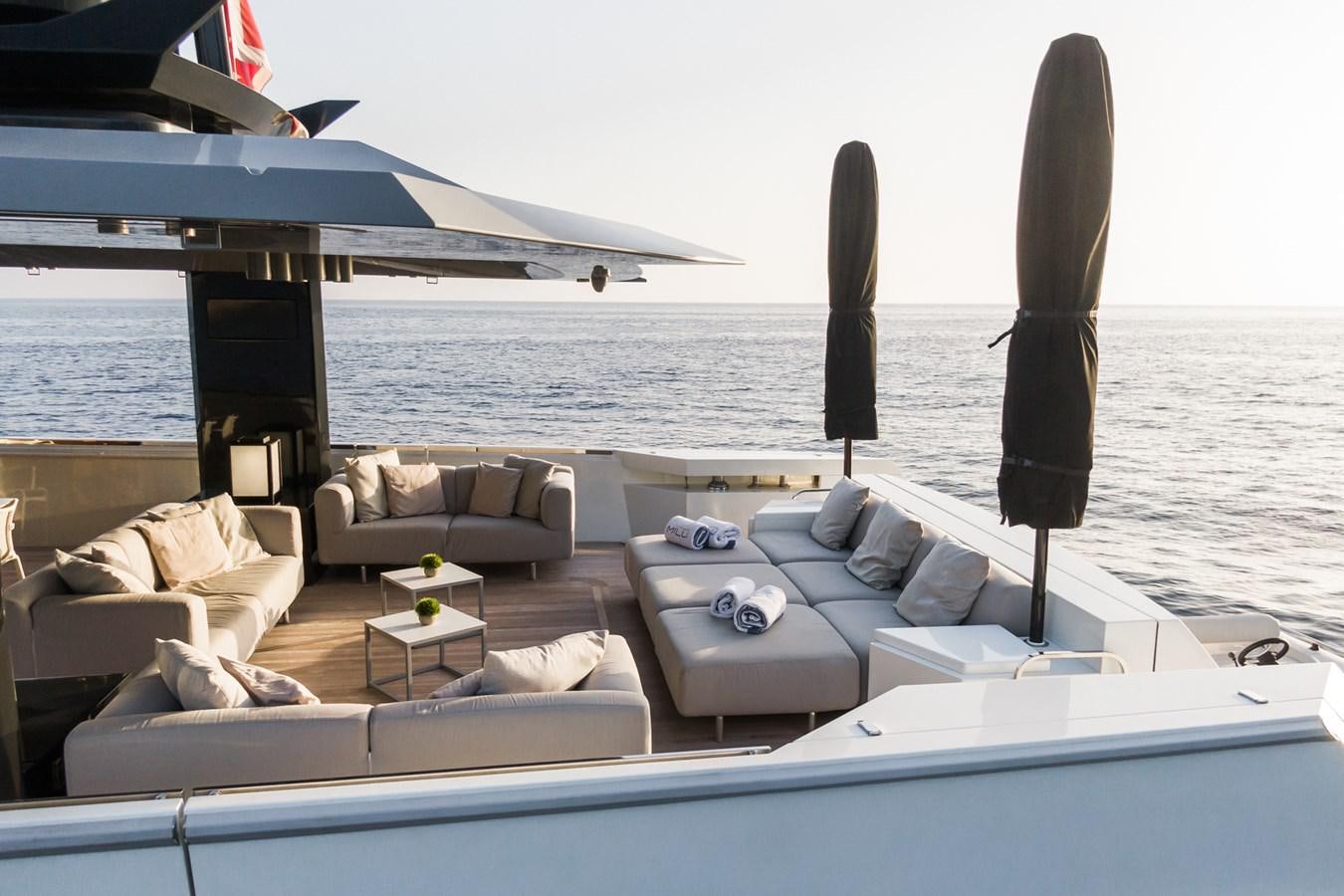 a boat on the water aboard MILU' Yacht for Sale