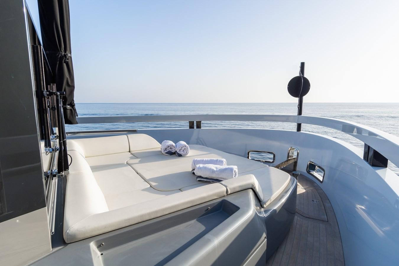 a boat on the water aboard MILU' Yacht for Sale