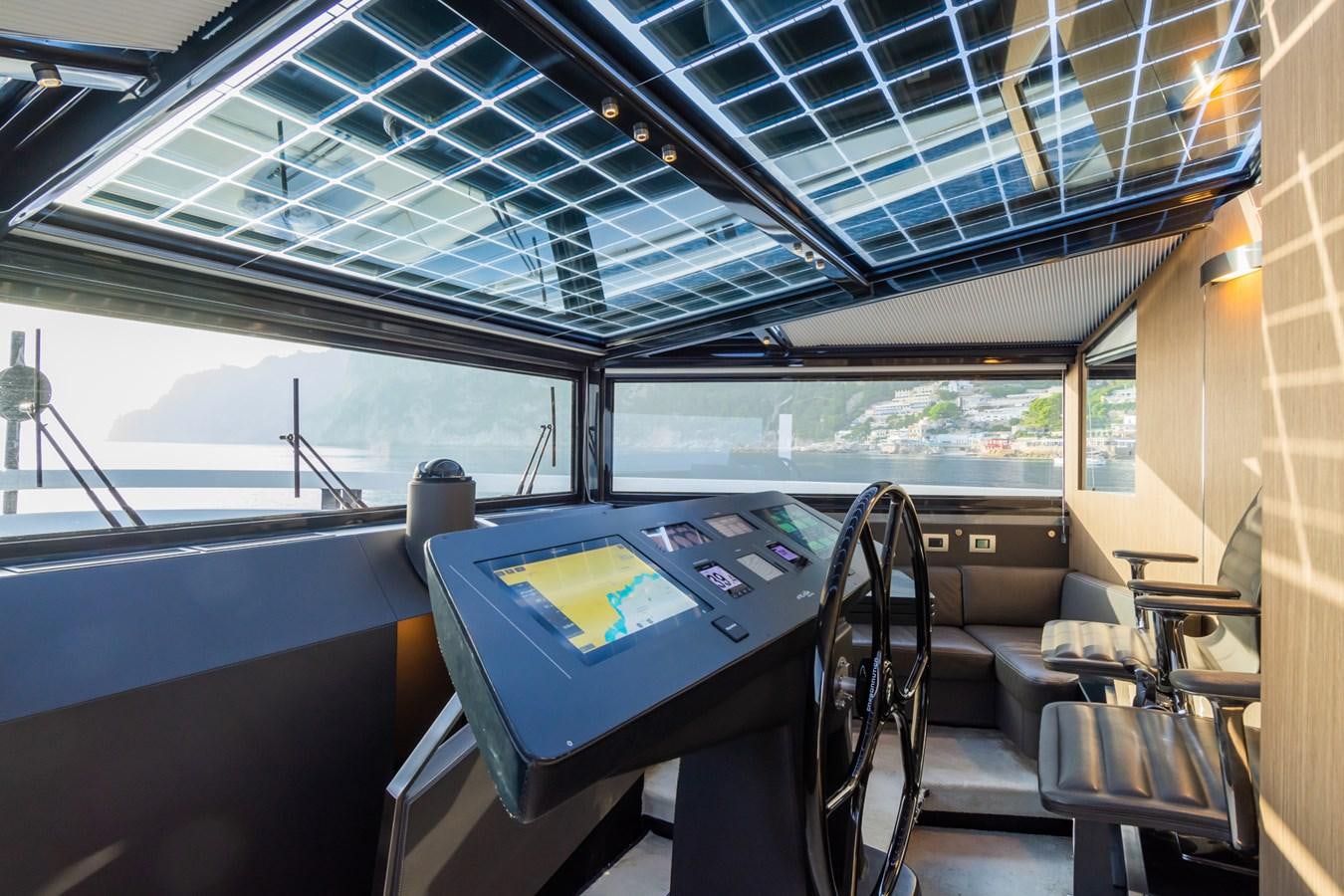 inside of a train aboard MILU' Yacht for Sale