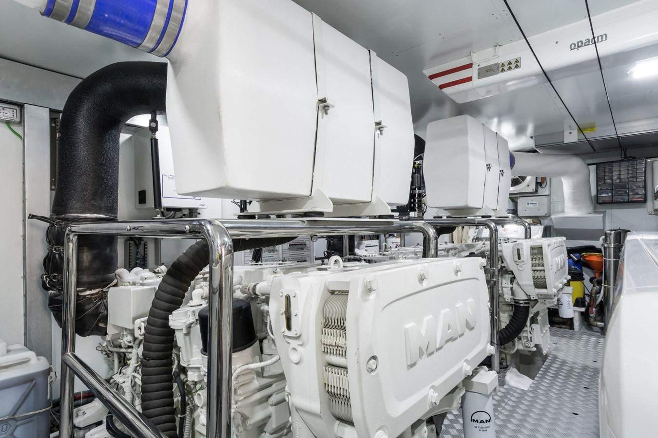 a machine in a factory aboard MILU' Yacht for Sale