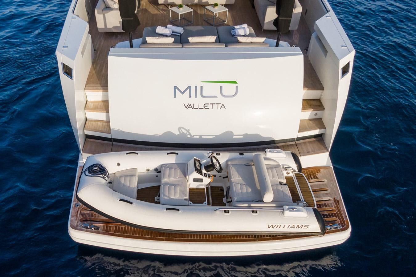 a model of a ship aboard MILU' Yacht for Sale