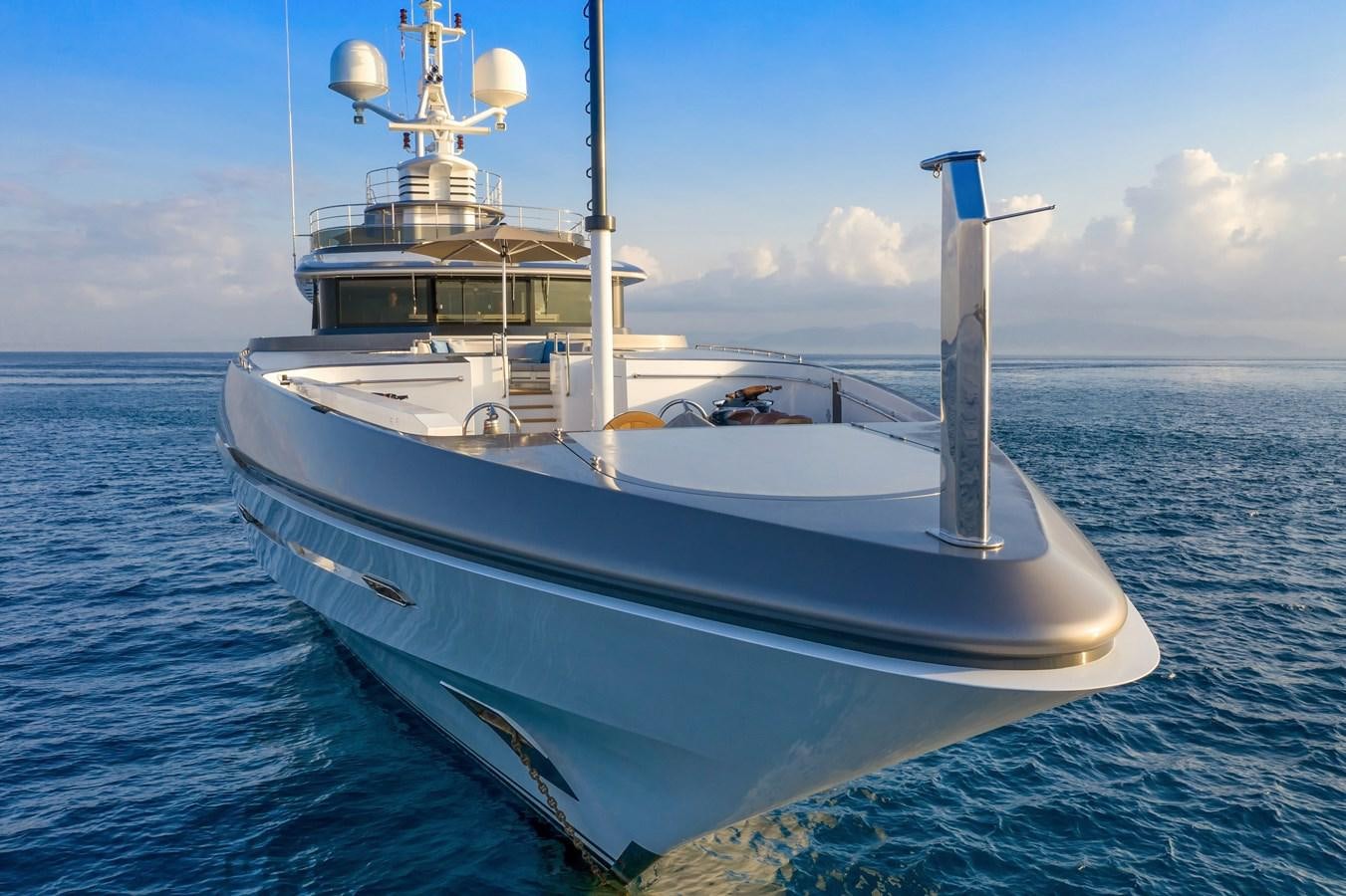 a boat in the water aboard ATLAS Yacht for Sale