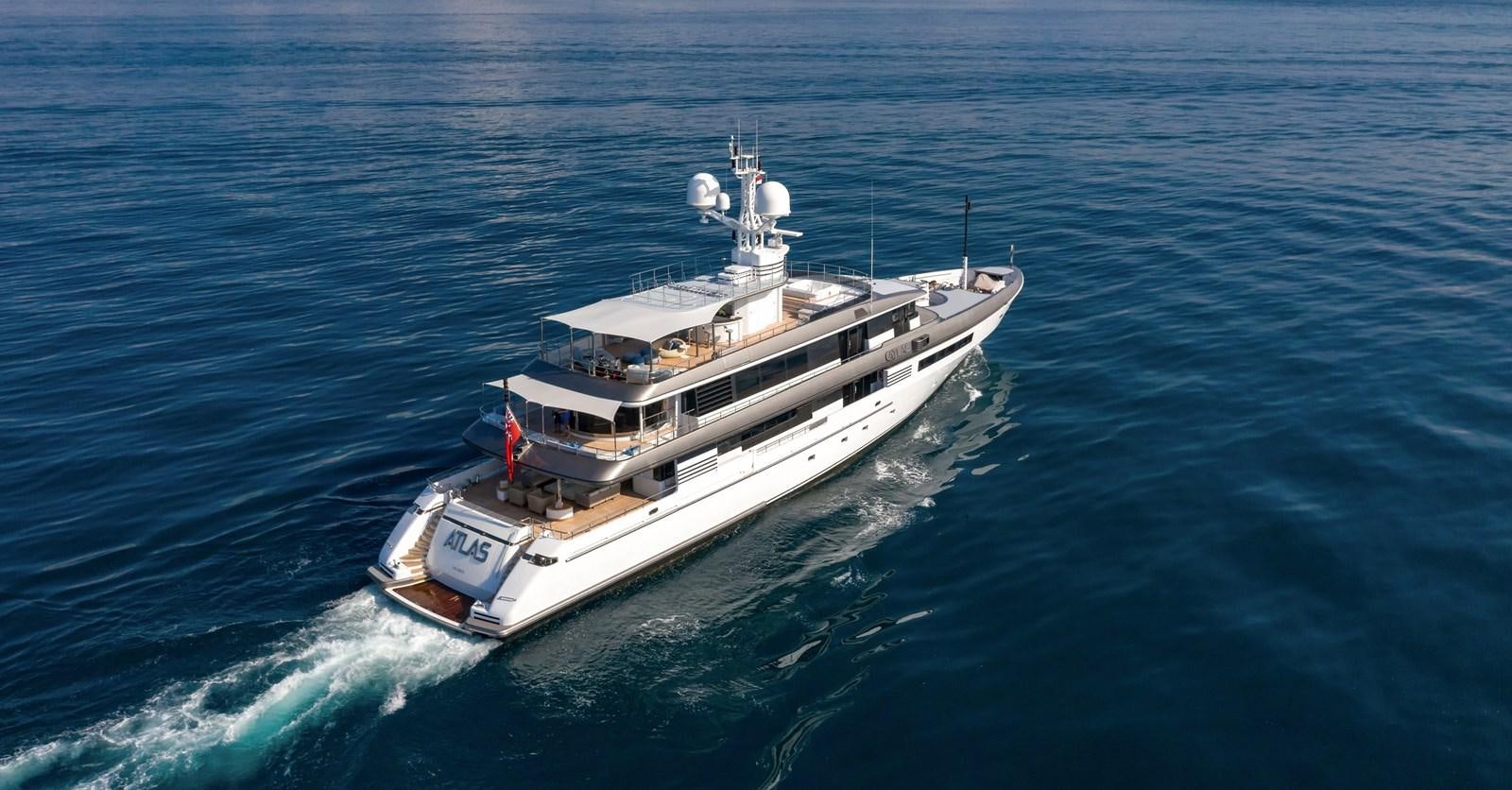 a ship in the water aboard ATLAS Yacht for Sale