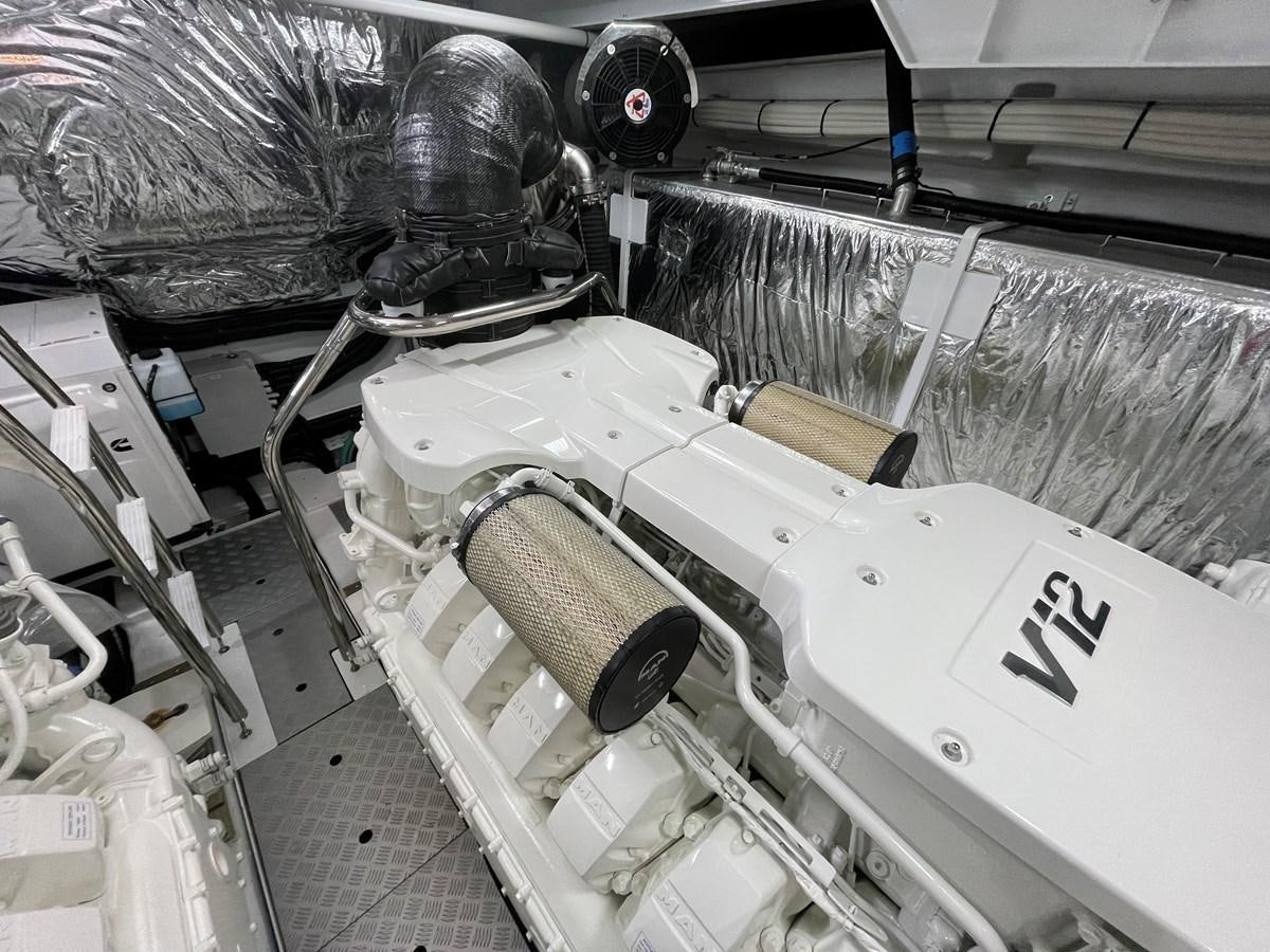 a machine with a metal frame aboard LESTO Yacht for Sale