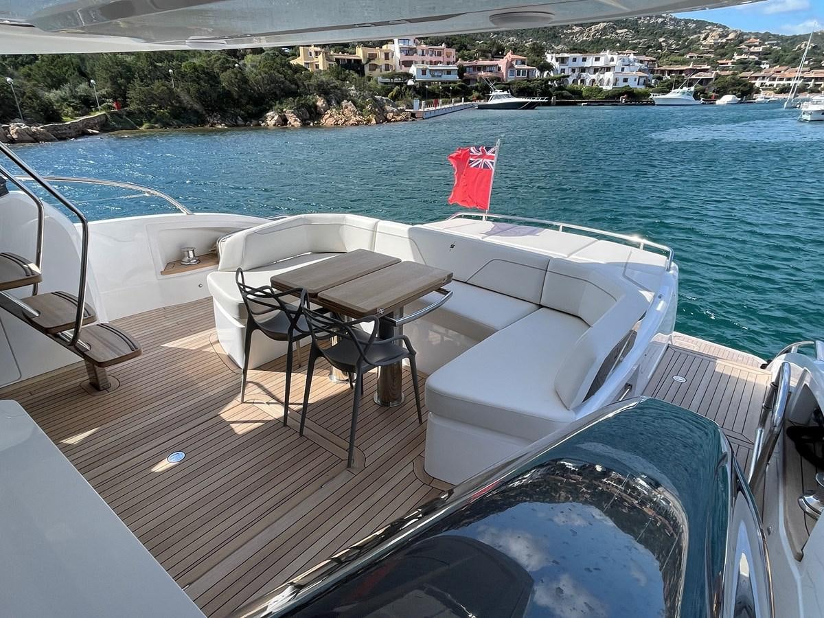 a boat on a deck aboard LESTO Yacht for Sale