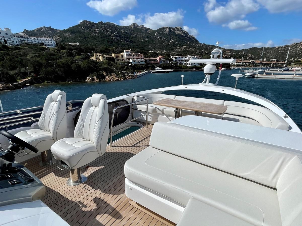 a boat on a deck aboard LESTO Yacht for Sale