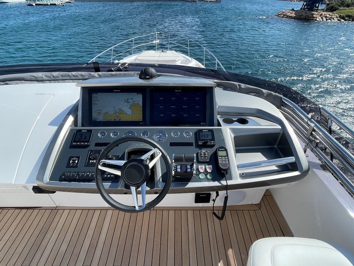 the front of a boat aboard LESTO Yacht for Sale