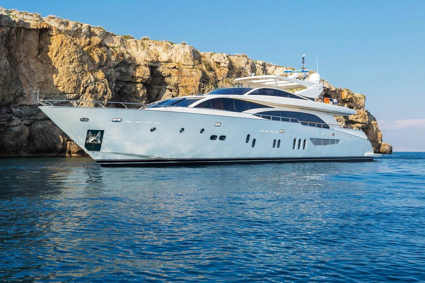 a boat on the water aboard WATER TOY III Yacht for Sale