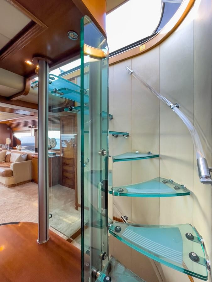 a large glass shower unit aboard SALTY Yacht for Sale
