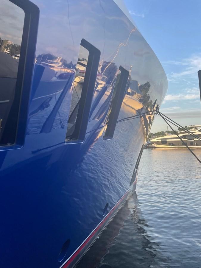 a boat on the water aboard THE BIG BLUE Yacht for Sale