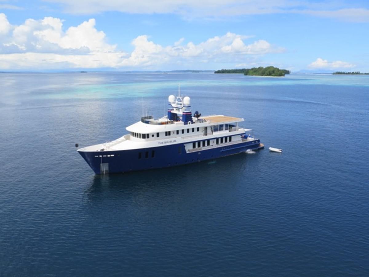 a boat in the water aboard THE BIG BLUE Yacht for Sale