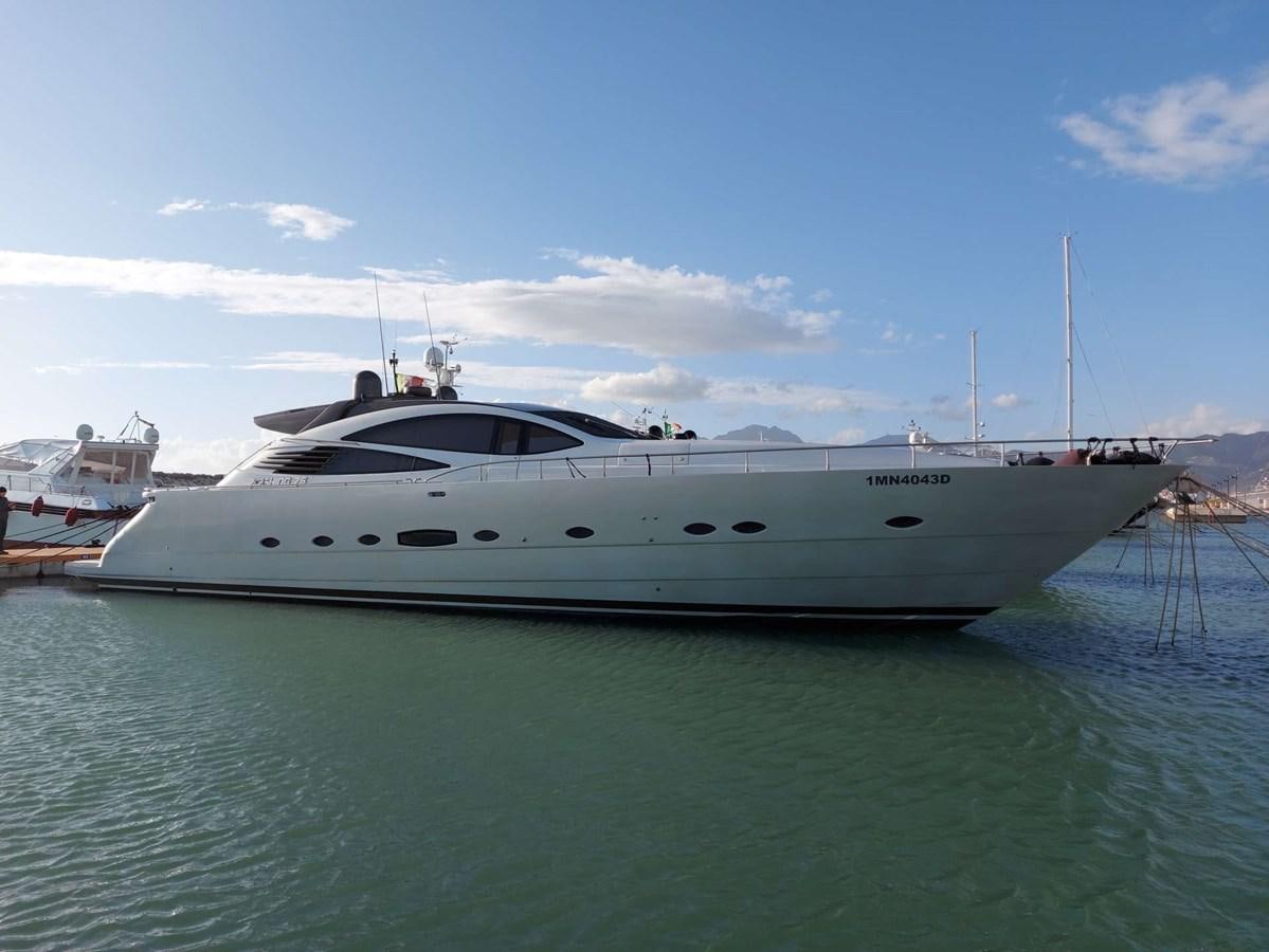a white yacht in the water aboard ONLY ONE Yacht for Sale