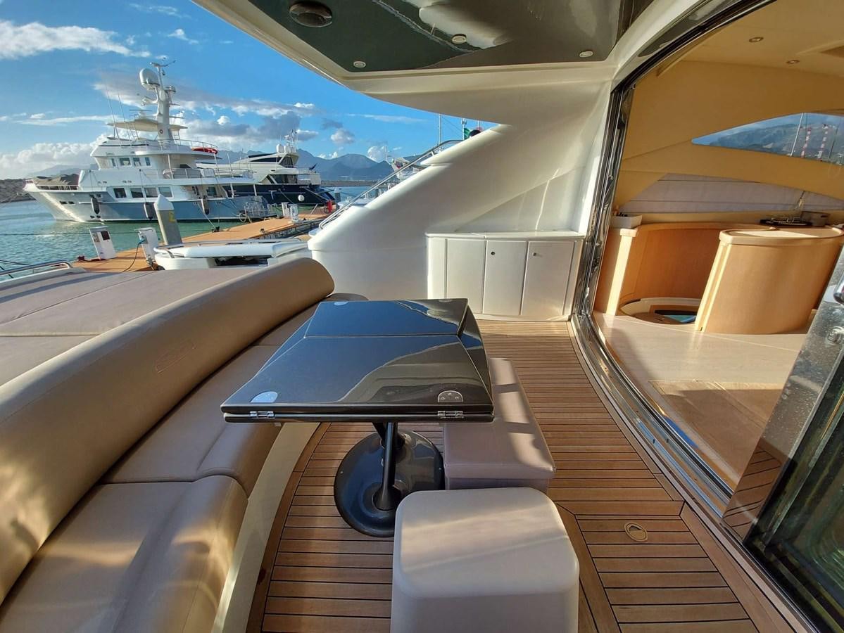 the inside of a plane aboard ONLY ONE Yacht for Sale
