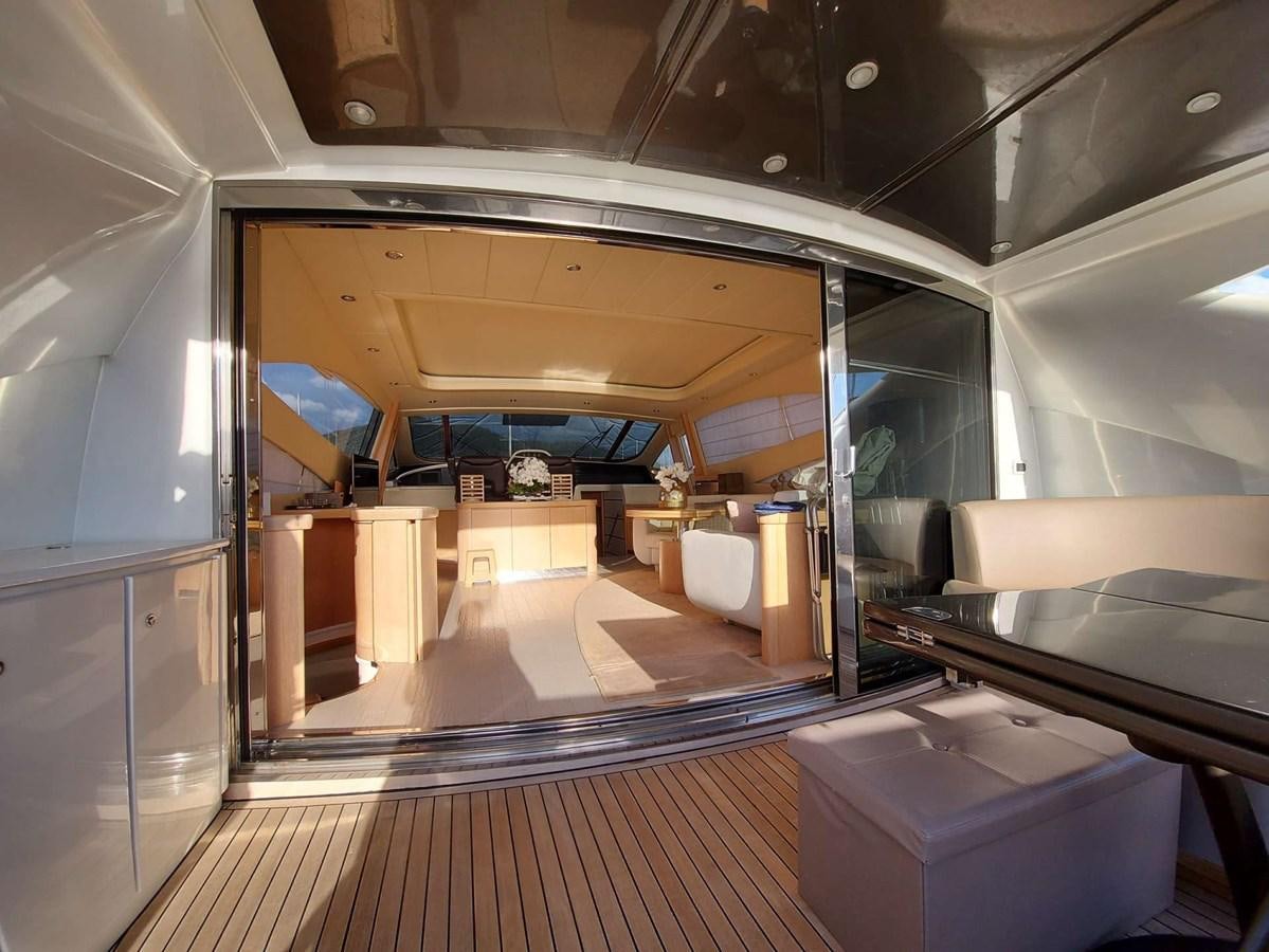 a room with a large mirror aboard ONLY ONE Yacht for Sale