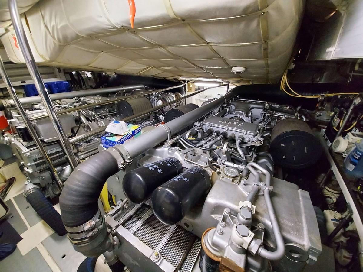 a car engine with a few parts aboard ONLY ONE Yacht for Sale