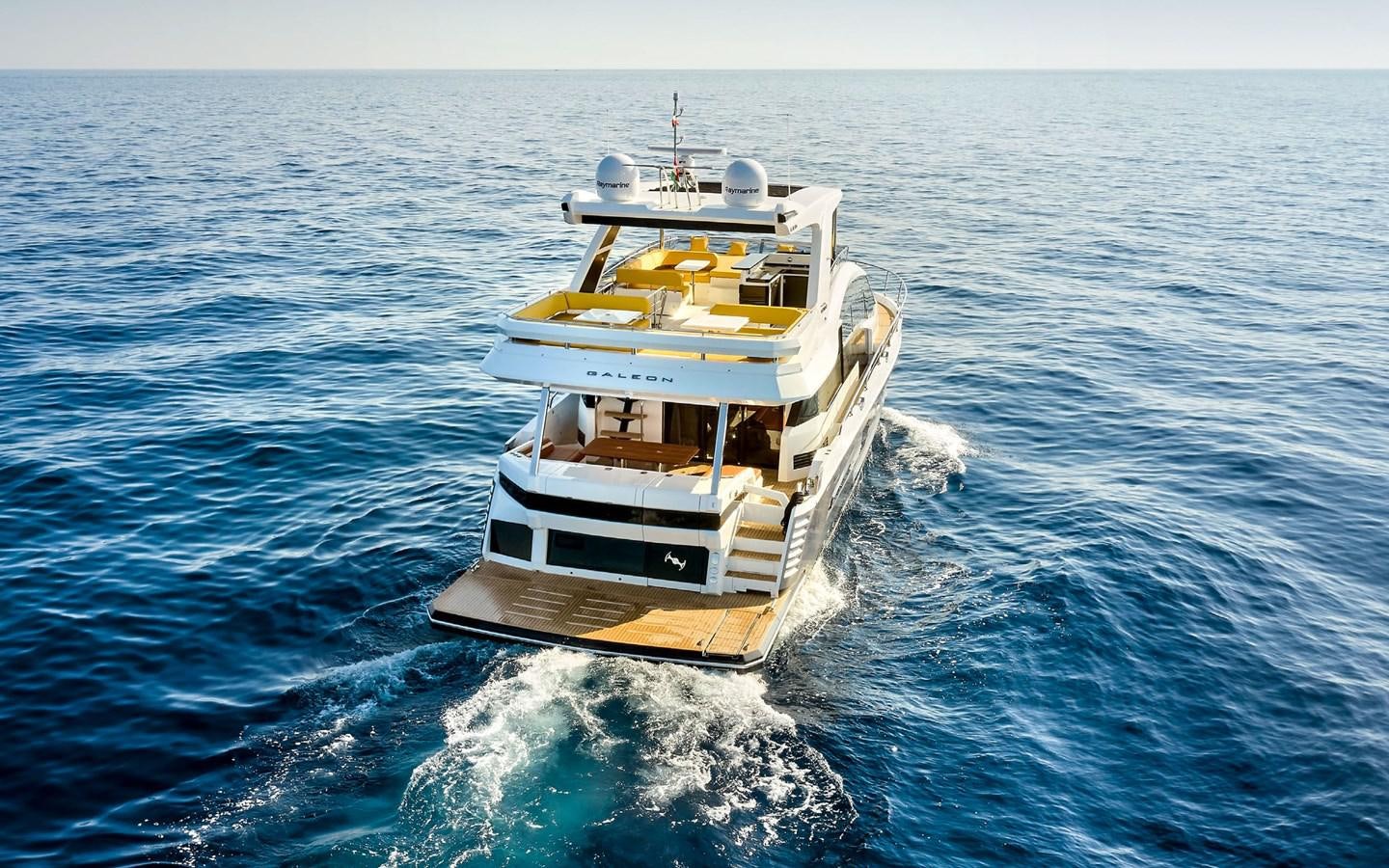 a boat in the water aboard SERENITY Yacht for Sale