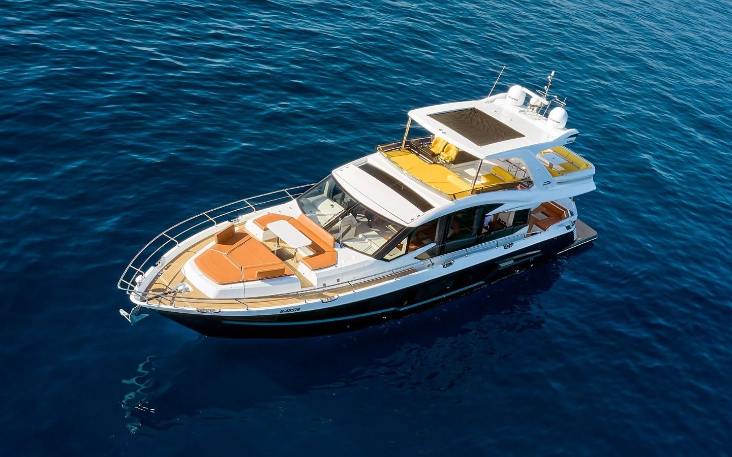 a boat on the water aboard SERENITY Yacht for Sale