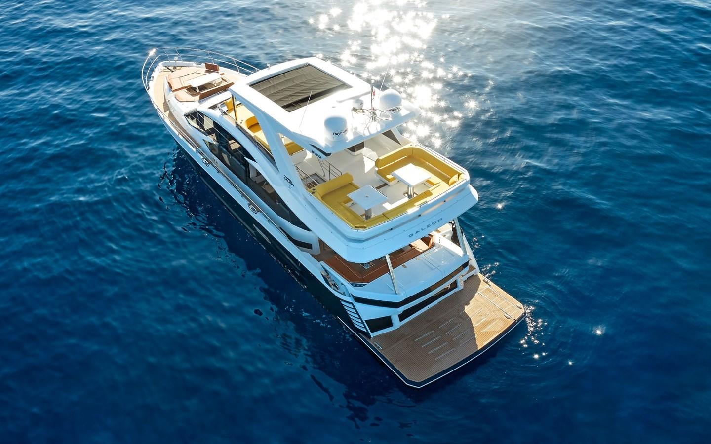 a boat on the water aboard SERENITY Yacht for Sale