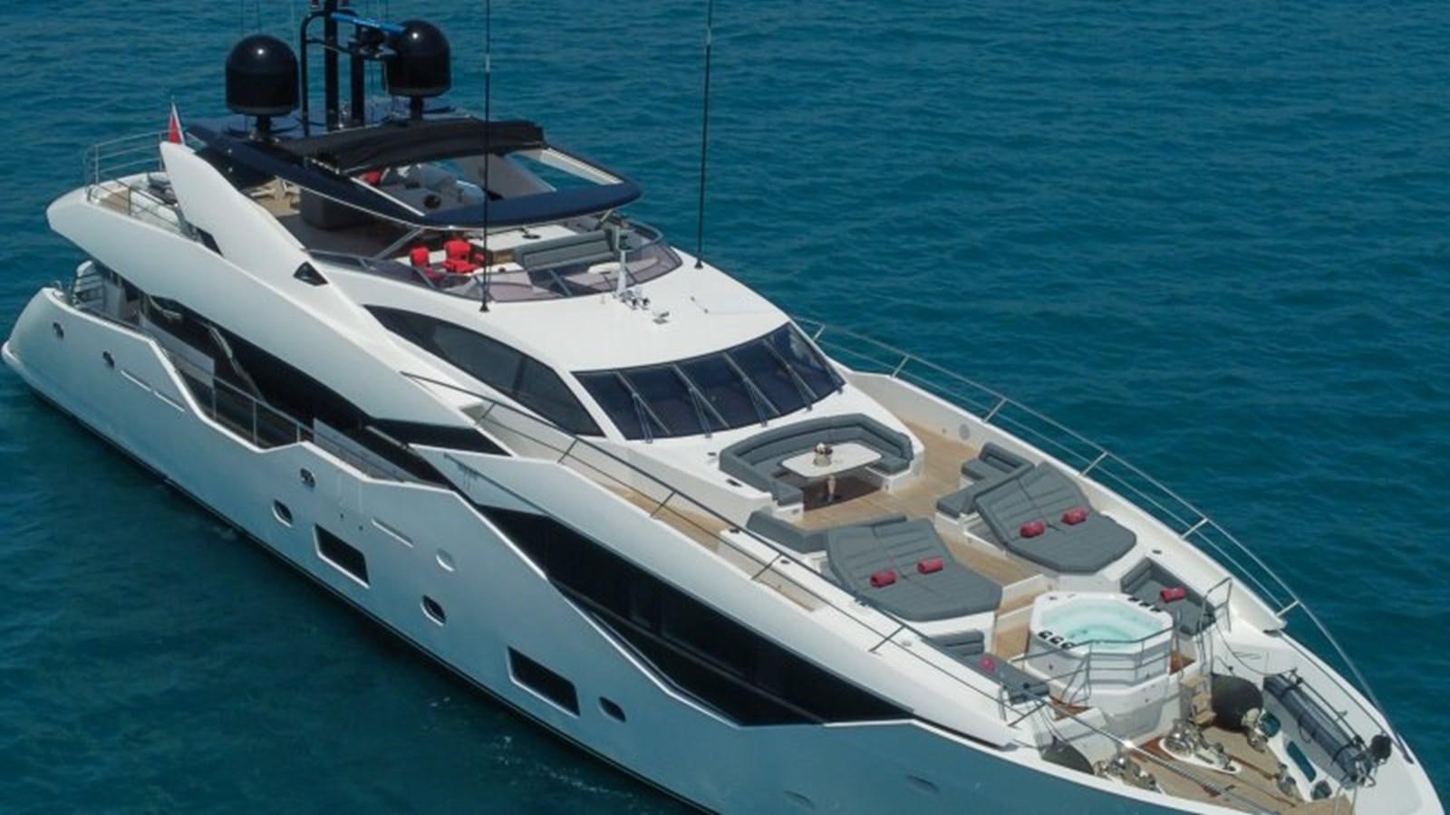 a white yacht on the water aboard SURVIVOR 2 Yacht for Sale