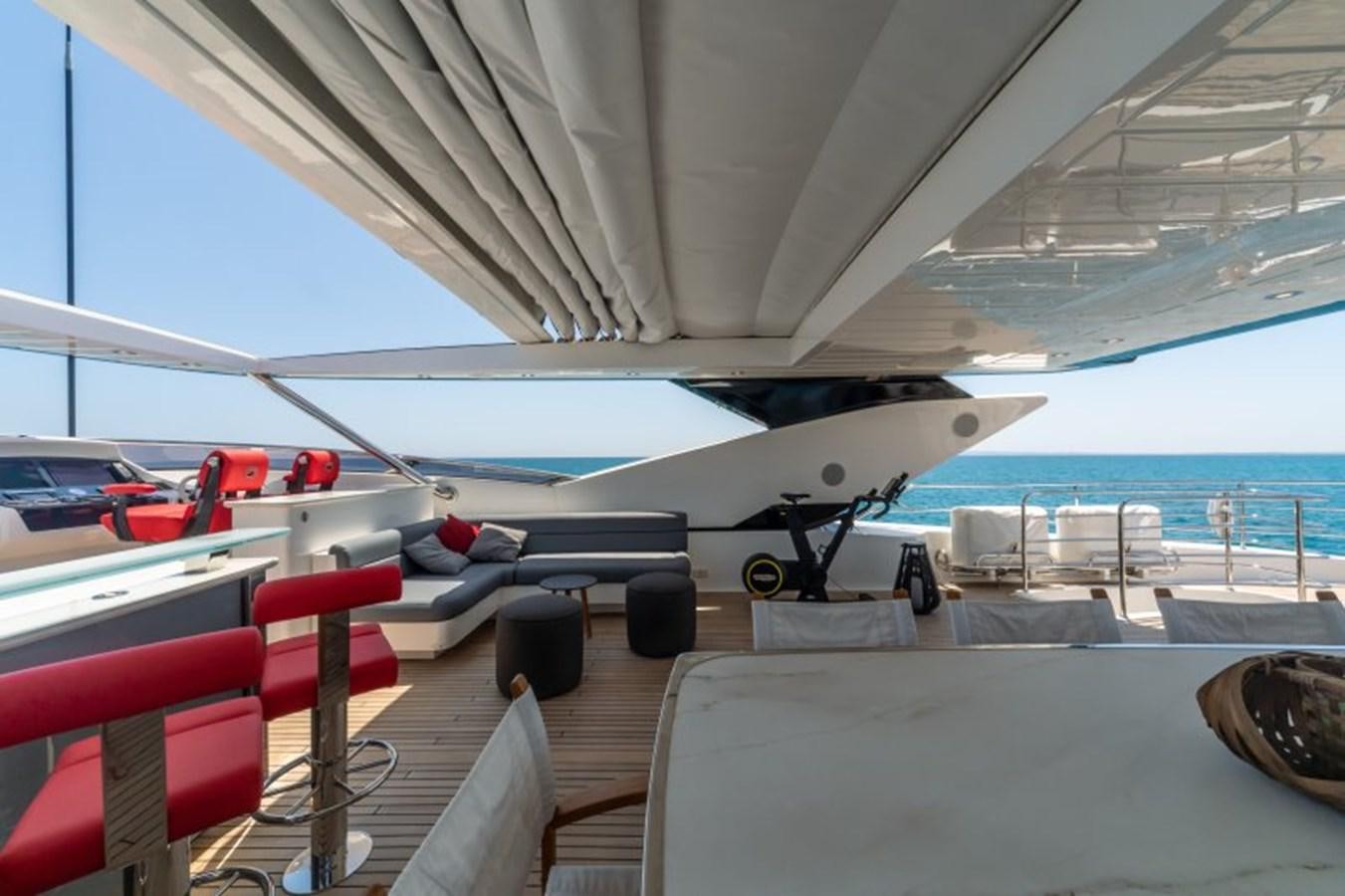 a plane parked on a runway aboard SURVIVOR 2 Yacht for Sale