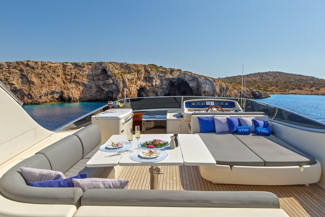 a boat on the water aboard VYNO Yacht for Sale