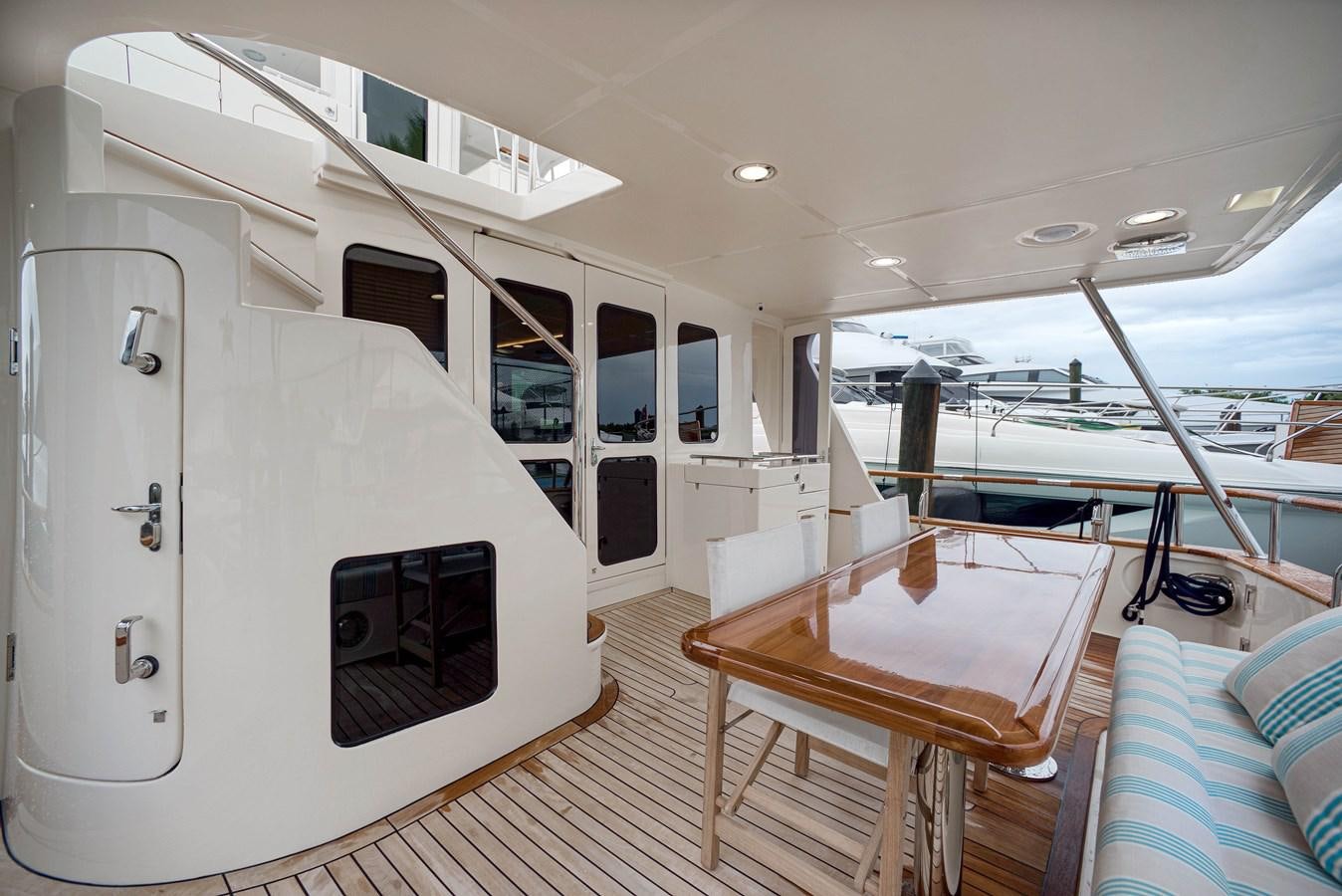 a large white machine in a room aboard QUIXOTIC Yacht for Sale