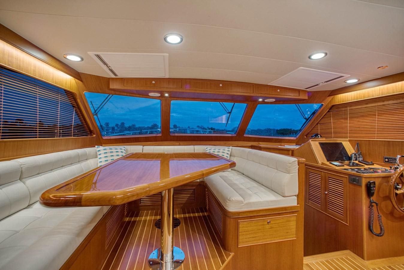 inside of a boat aboard QUIXOTIC Yacht for Sale