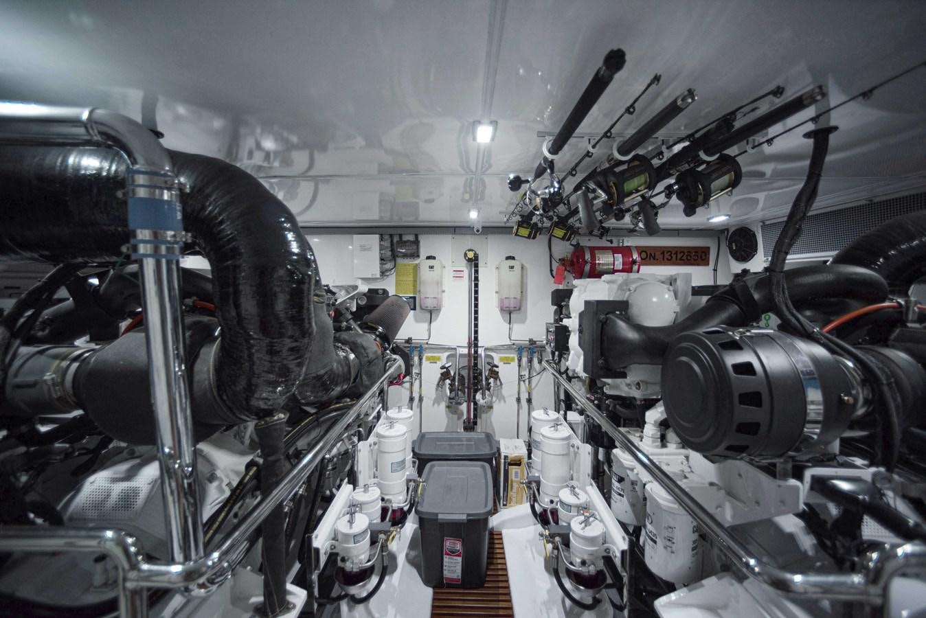 a large machine with many tubes aboard QUIXOTIC Yacht for Sale