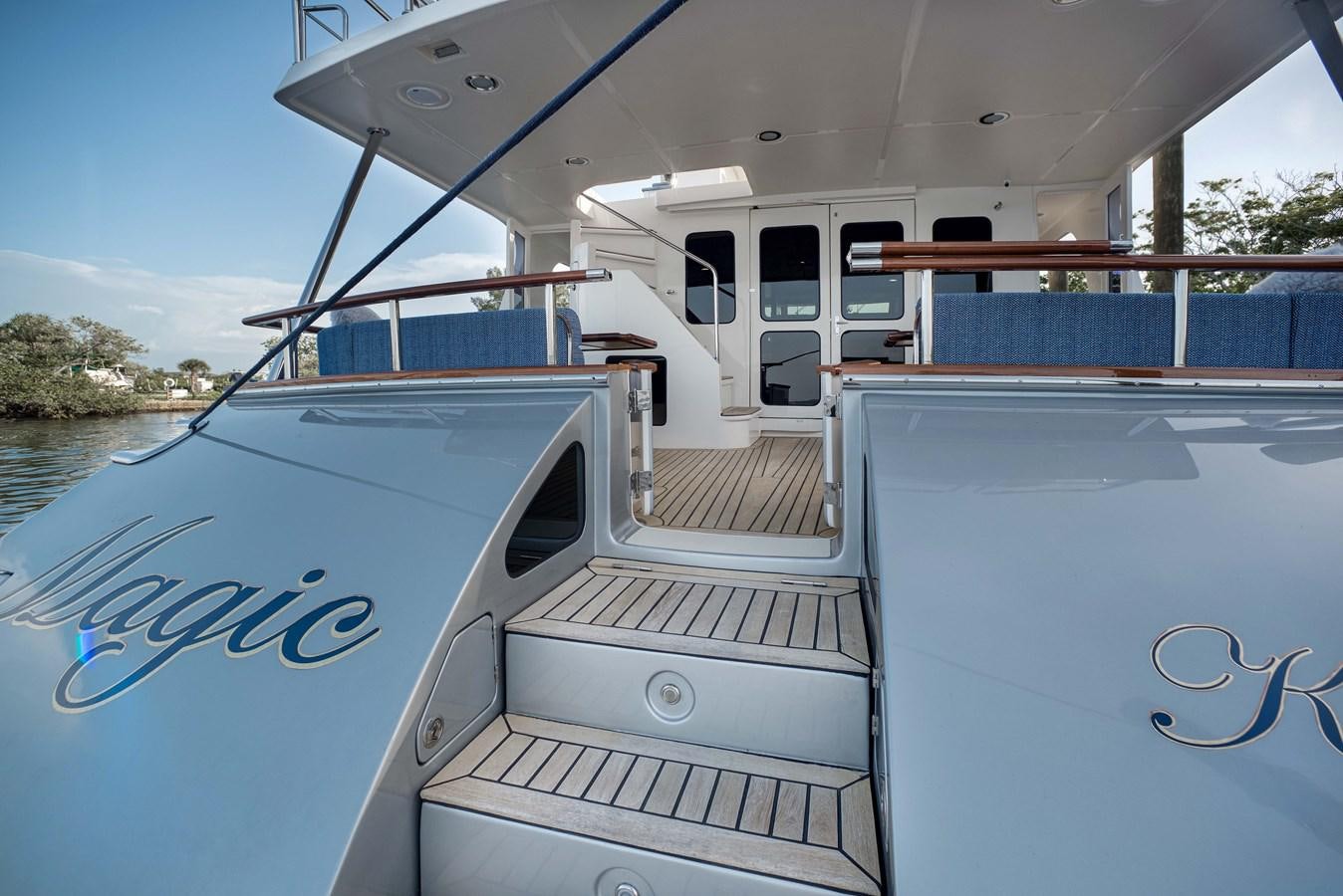 a boat on the water aboard MAGIC Yacht for Sale