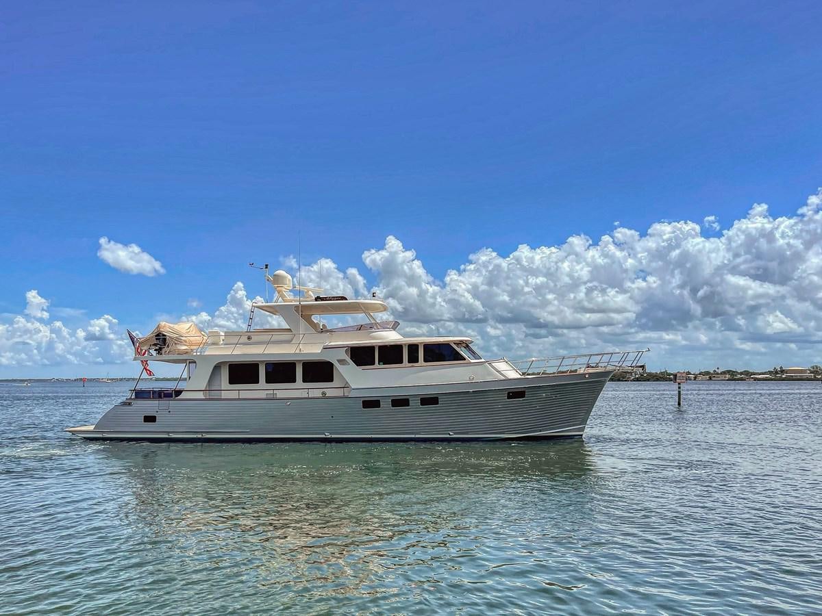 a boat in the water aboard MAGIC Yacht for Sale