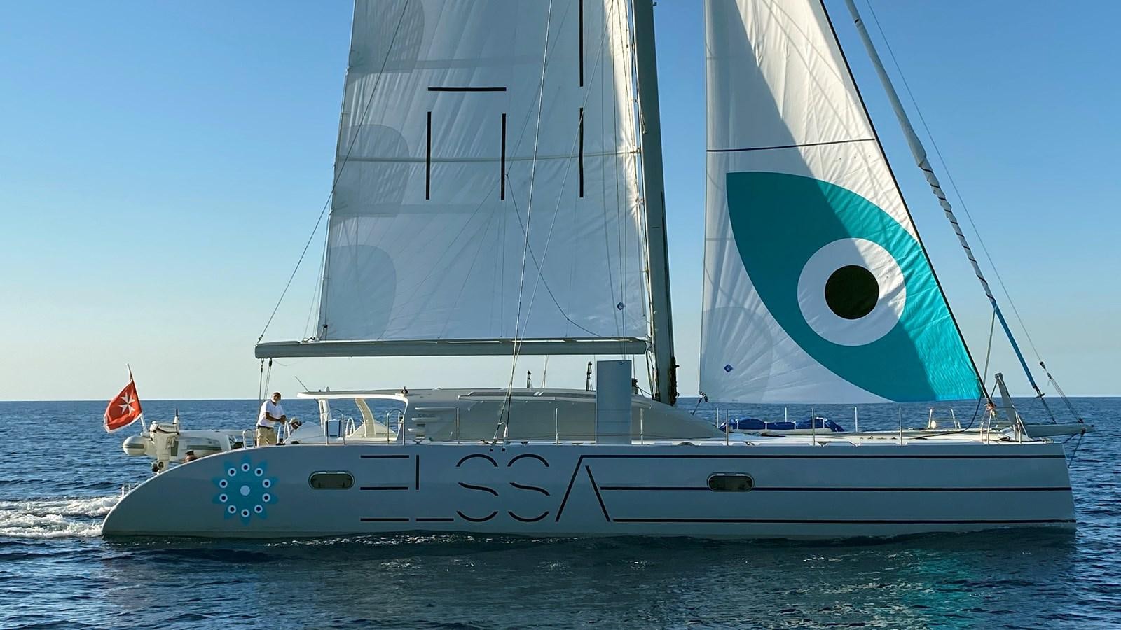 a sailboat on the water aboard ELSSA Yacht for Sale