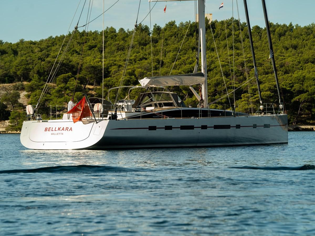a couple of boats in the water aboard BELKARA Yacht for Sale