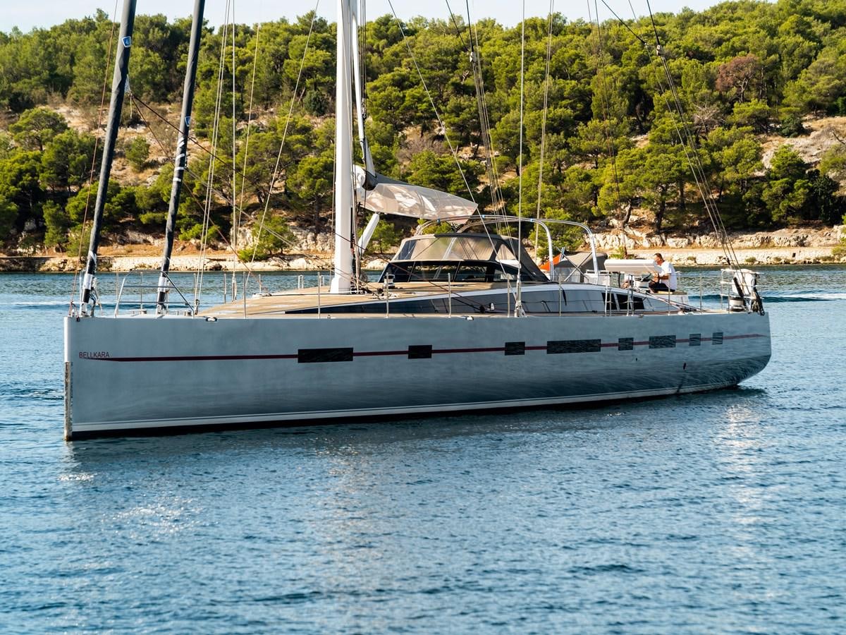 a boat in the water aboard BELKARA Yacht for Sale