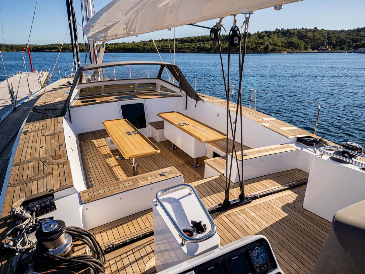a boat on the water aboard BELKARA Yacht for Sale