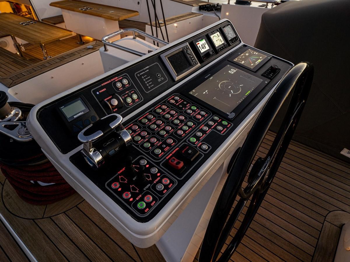 a machine on the counter aboard BELKARA Yacht for Sale