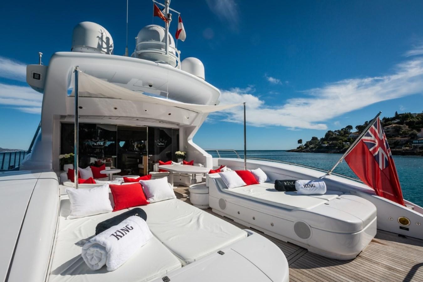 a boat on a dock aboard BELISA Yacht for Sale