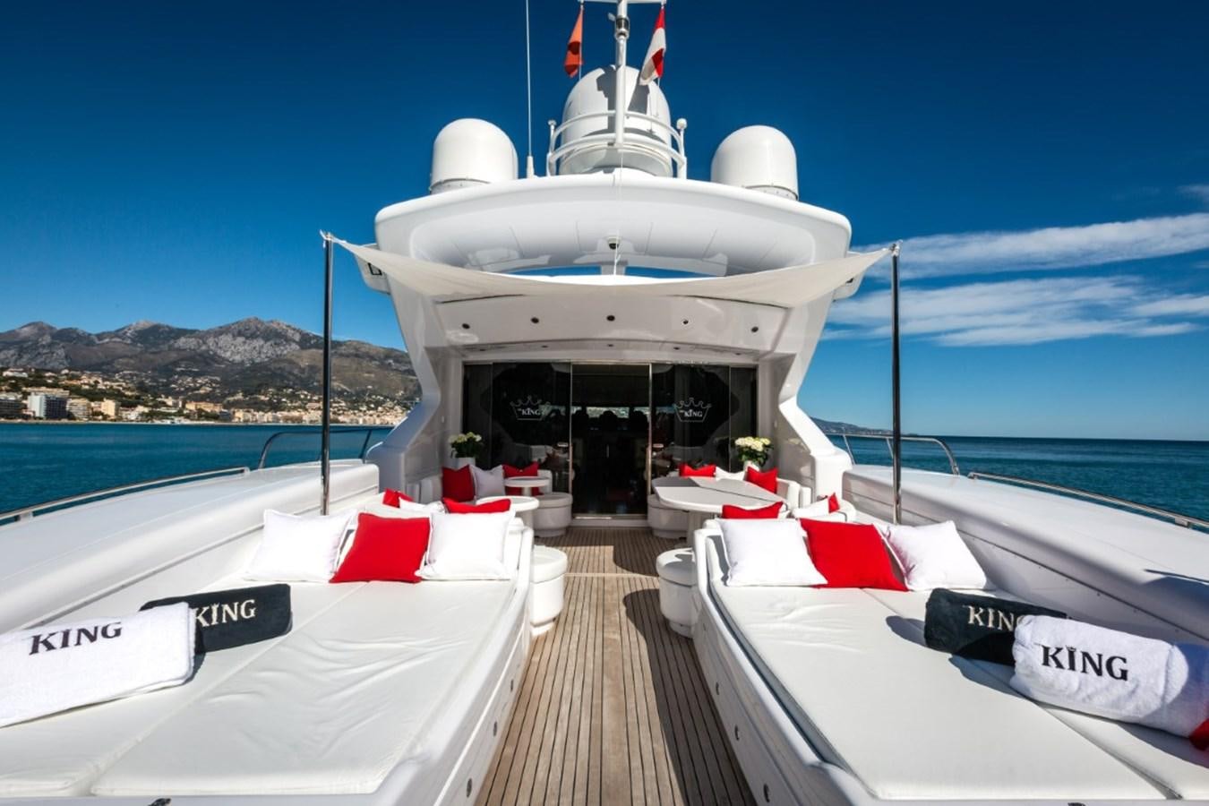 a boat on a dock aboard BELISA Yacht for Sale