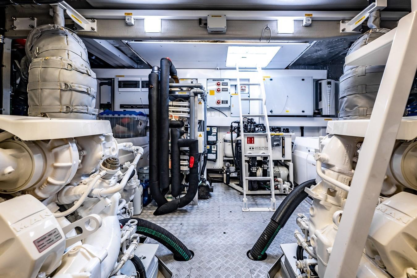 a room with machinery and equipment aboard GOLDEN OURS Yacht for Sale