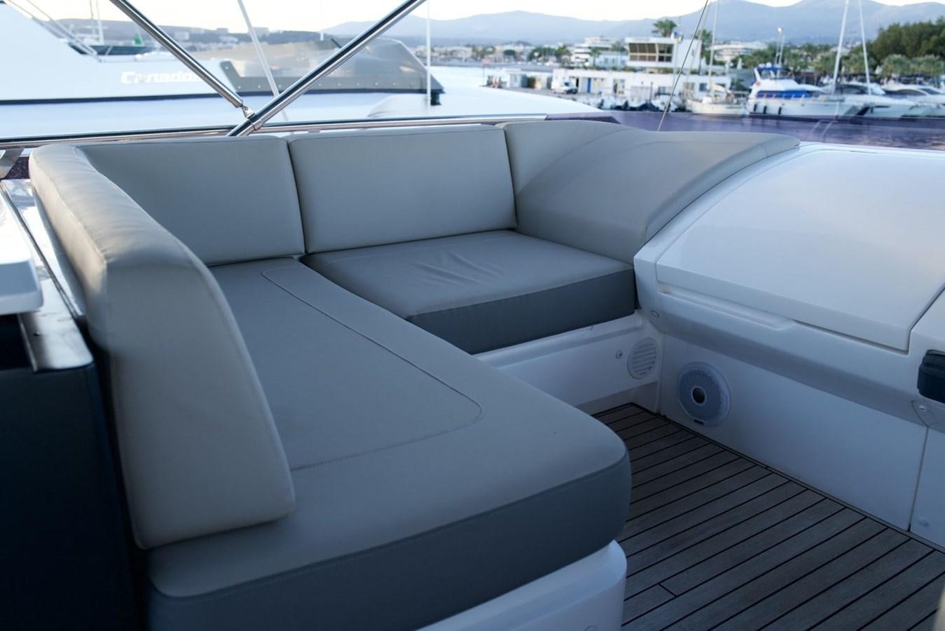 the inside of a car aboard PRINCESS S65 Yacht for Sale
