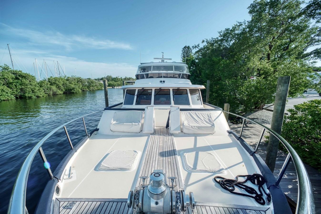 a boat on a river aboard BLUE ROSY V Yacht for Sale