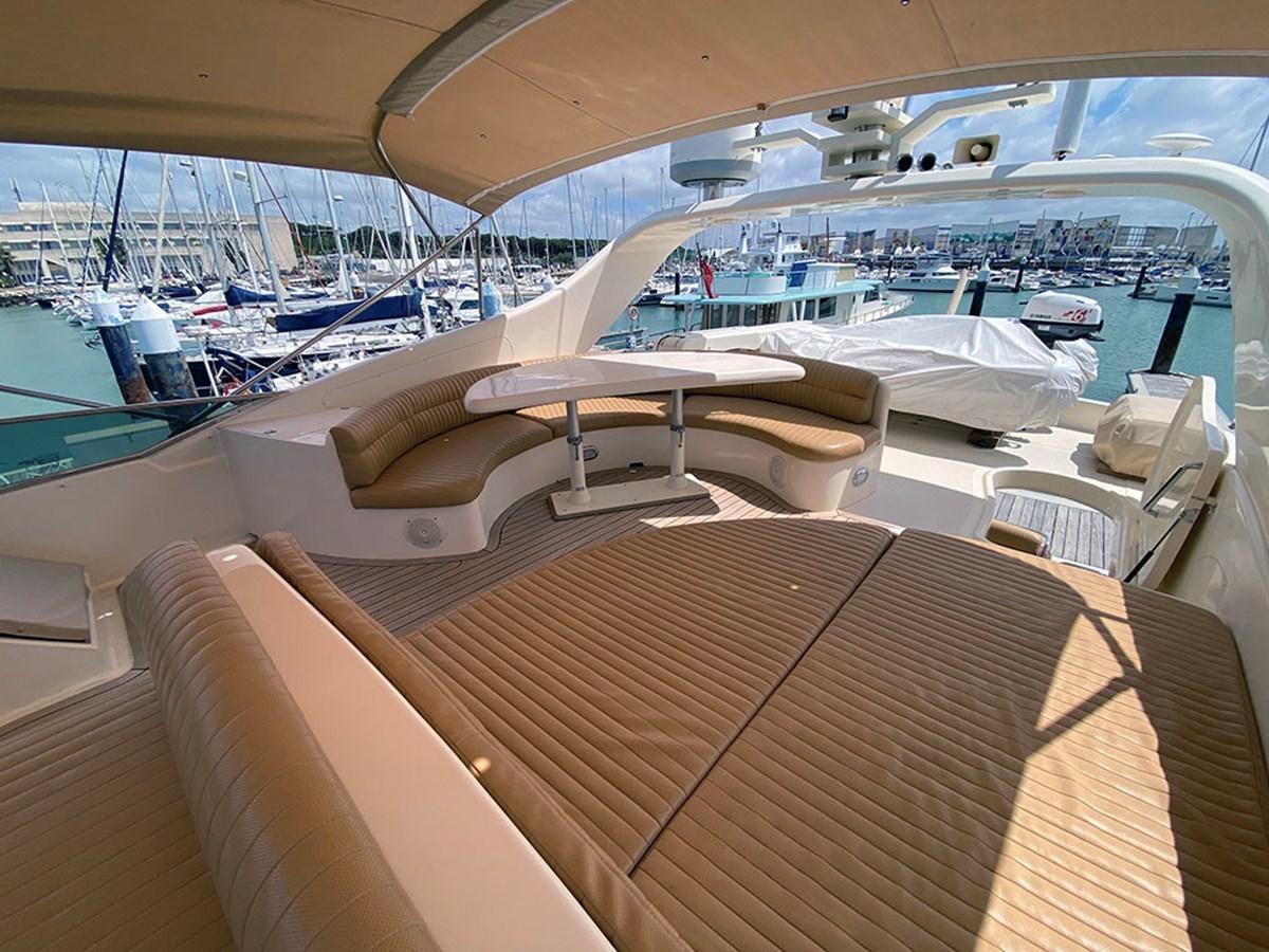 a room with a view of the water and boats aboard SPEED 5 Yacht for Sale