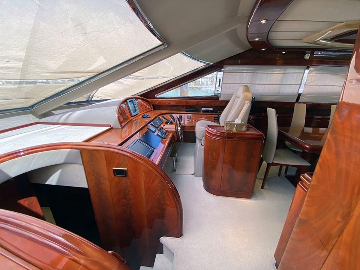 inside of a space ship aboard SPEED 5 Yacht for Sale