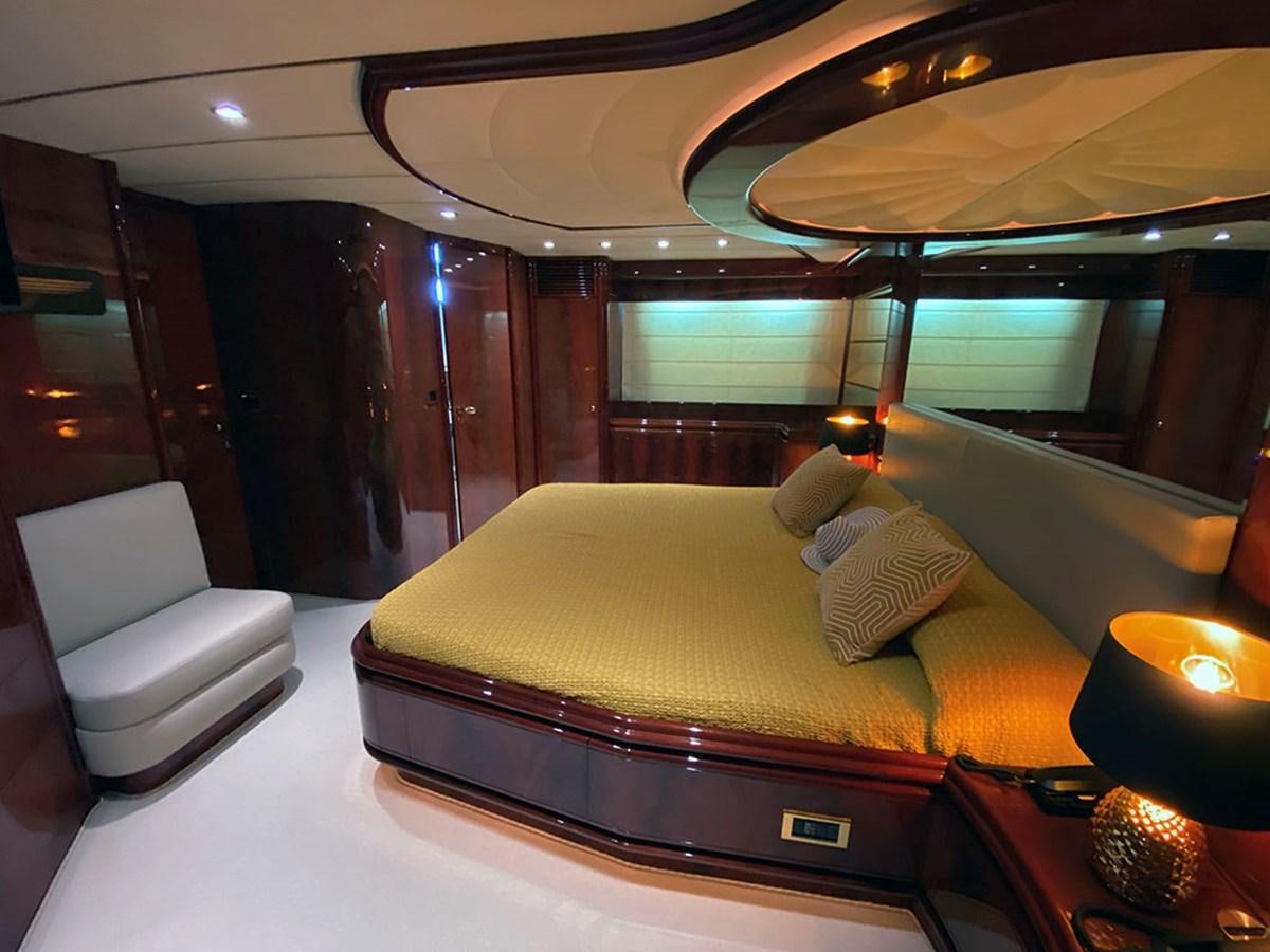 a bed in a room aboard SPEED 5 Yacht for Sale