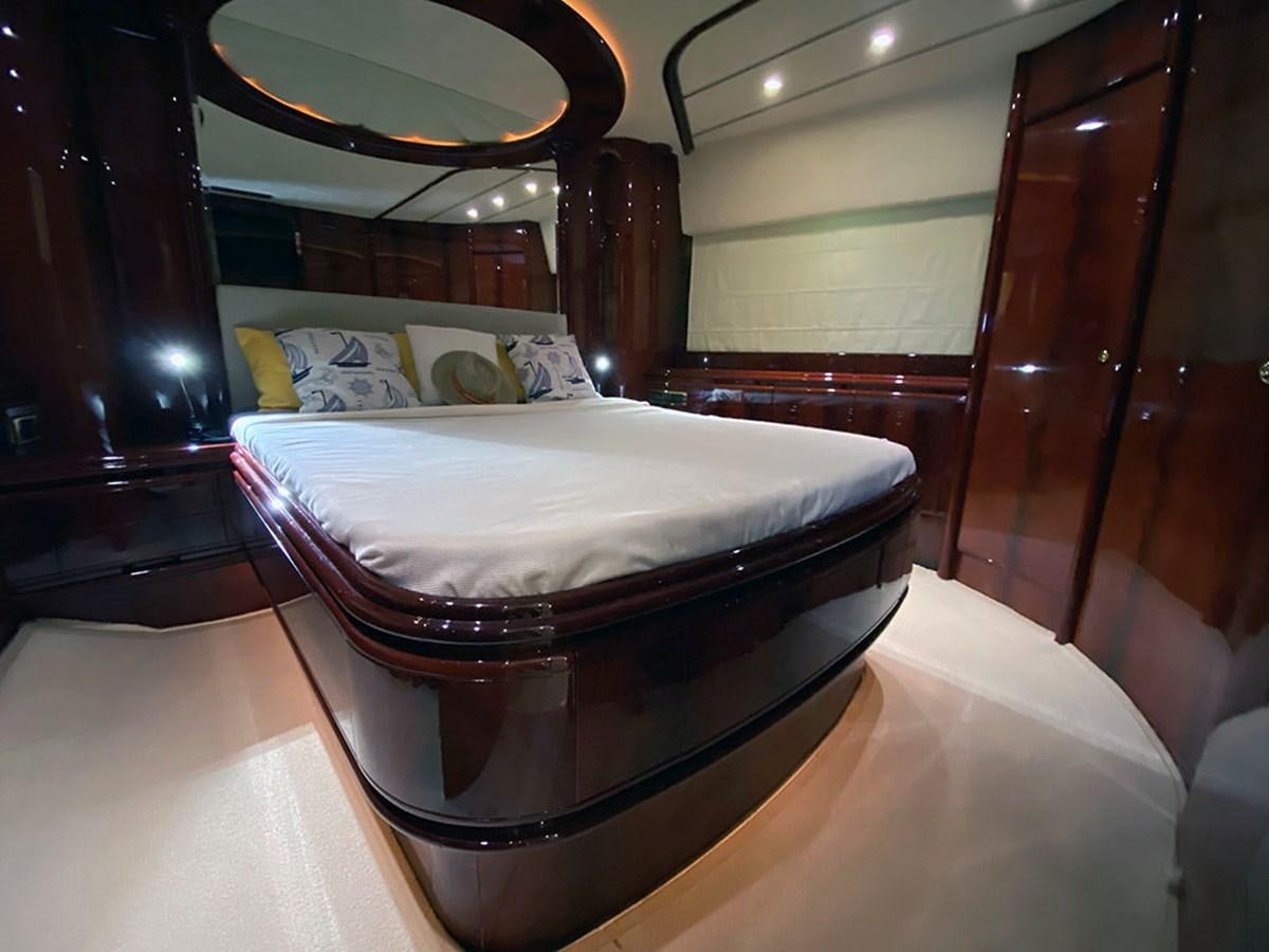 a bed in a room aboard SPEED 5 Yacht for Sale