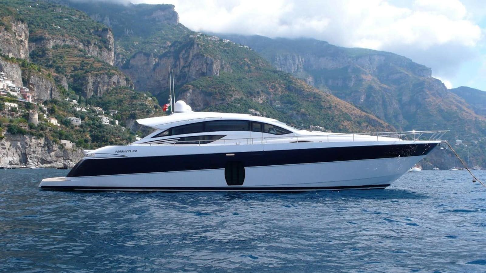 a boat on the water aboard GUSS 97 Yacht for Sale